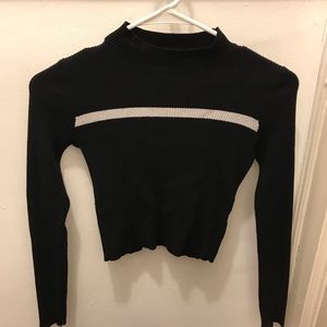 Brandy Melville Cropped Mock Neck Sweater